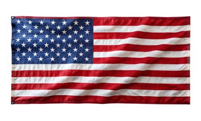 american flag isolated on white background PNG