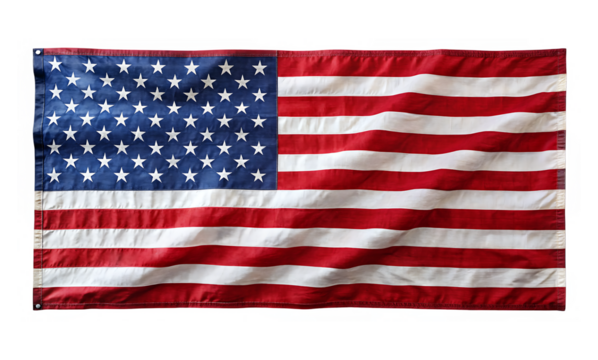 american flag isolated on white background PNG