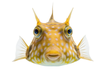 Unique underwater creature with vibrant colors and distinct features seen in an aquarium environment