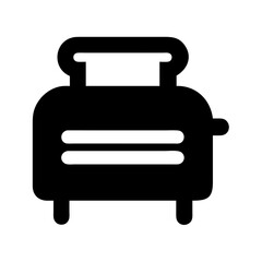 Toaster appliance vector icon for kitchen and breakfast needs for your design projects use now