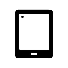 Tablet device vector icon illustration for mobile app and responsive website design element needs