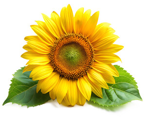 Obraz premium sunflower on white background