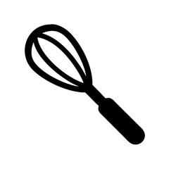 Black and white whisk kitchen utensil cooking baking tool for mixing ingredients food preparation