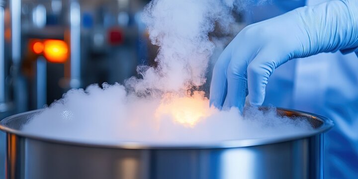 fashionable cryogenics scientist model