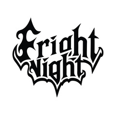 Fright Night Halloween Vector Illustration 