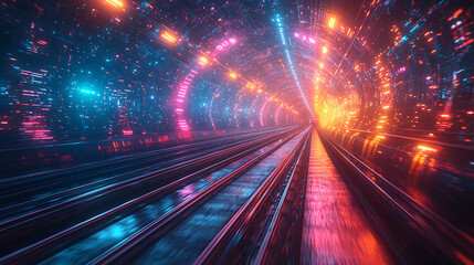 A high speed train travelling 