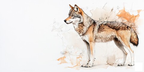 Fototapeta premium eurasian wolf