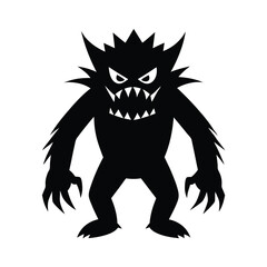 Angry Monster Mash Halloween Vector Icon 