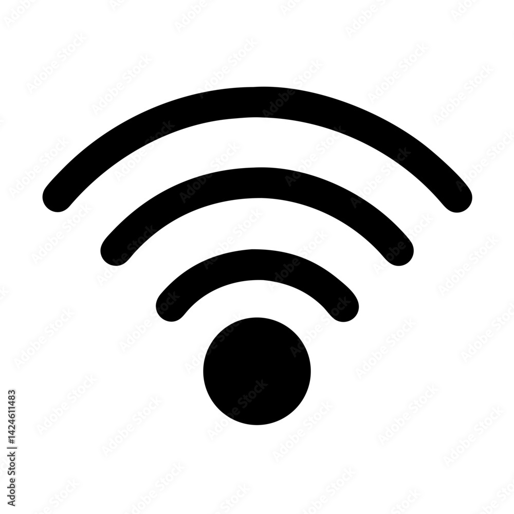 Poster wifi signal icon vector illustration for wireless internet connection hotspot network access point