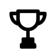 Trophy icon vector illustration symbol of victory award achievement success champion prize win