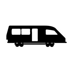 Find the best transportation option: black train silhouette for travel and commuting needs now