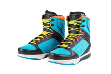 Colorful high-top sneakers for active lifestyles and sports enthusiasts