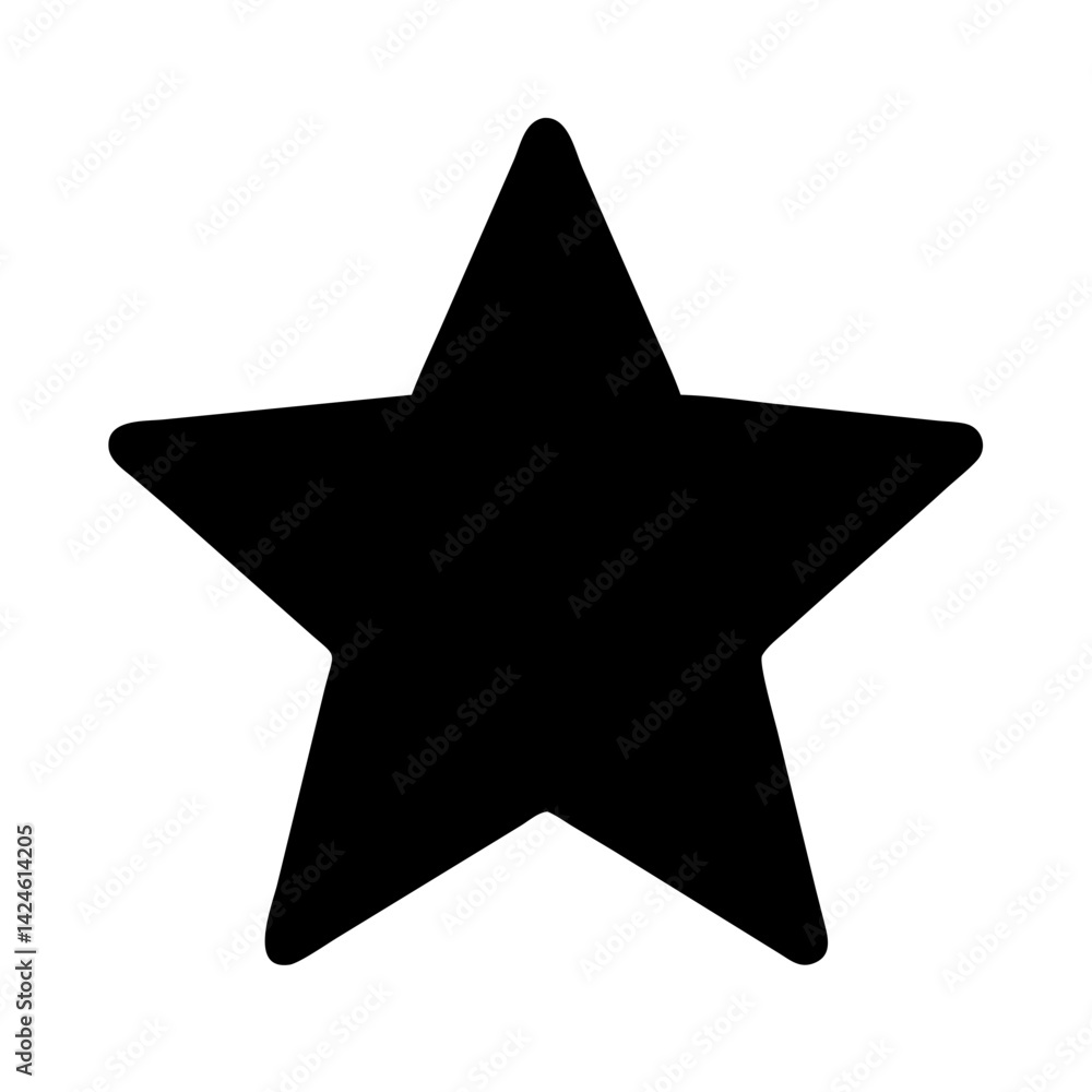 Aufkleber download black star icon vector image for graphic design and web design elements resource use