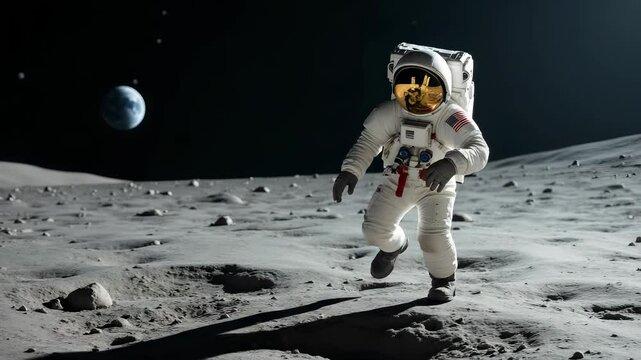 Man Walking on the Moon