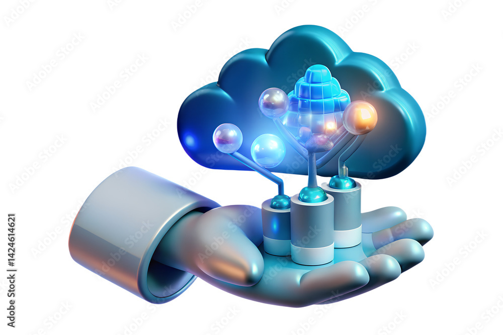 Poster secure cloud computing data storage in the palm of your hand