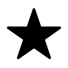 Black star vector image for graphic design projects and web design elements and decoration needs