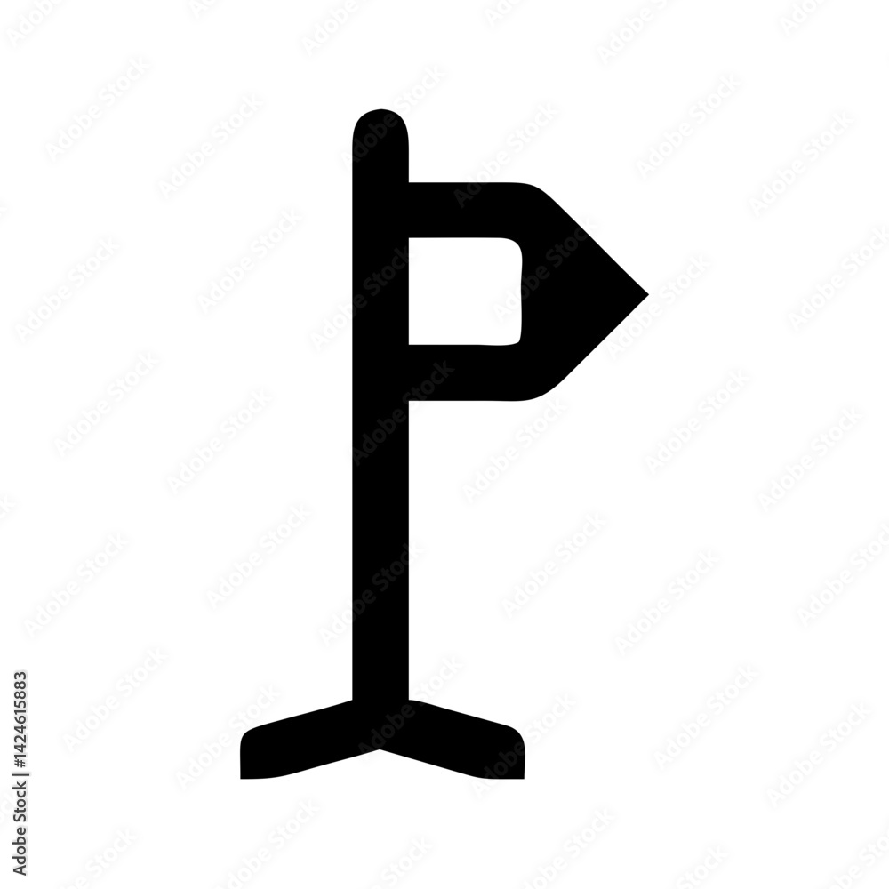 Aufkleber find direction navigation signpost icon vector illustration for travel and location design needs