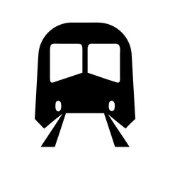 Find black train silhouette vector image for railway travel and transportation graphics and design needs