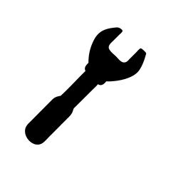 Spanner wrench tool vector illustration for diy mechanic repair and maintenance projects design resource