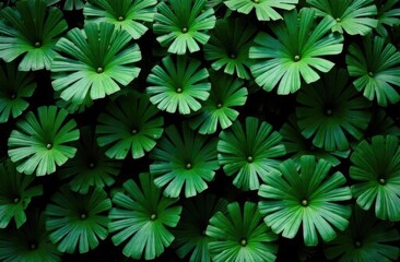 Tropical leaves background.
