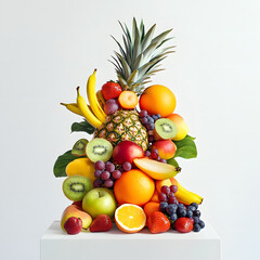 A Tower of Nature’s Best Fruits. Created With AI