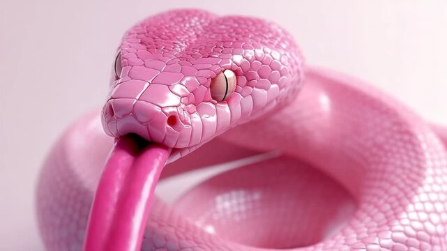 Pink Snake Animation