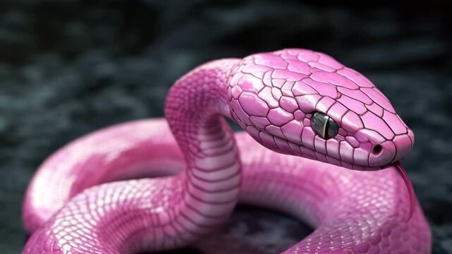 Pink Snake Animation