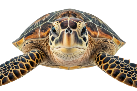 Majestic sea turtle swimming gracefully in tropical waters, capturing the essence of marine life and conservation efforts