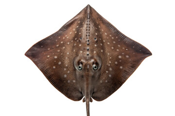 Unique stingray anatomy and coloration for educational or marine biology purposes