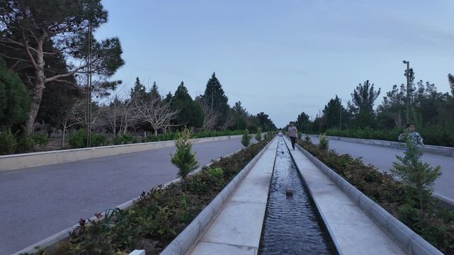 View of the Iranian Garden of Damghan