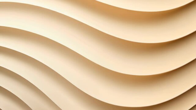 Abstract cream wave pattern in seamless loop for modern background design