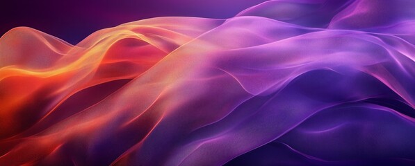 Fototapeta premium Flowing fabric creates vibrant waves of color in a dynamic abstract design