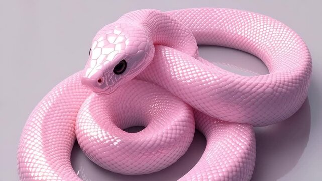 Pink Snake Animation