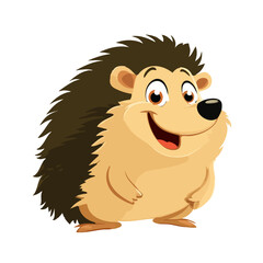 Obraz premium Vector illustration of a hedgehog