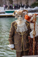 Disguised Couple - Annecy Venetian Carnival