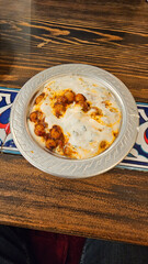 Gaziantep or Antep Delicious traditional Turkish food yuvalama soup