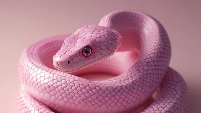 Pink Snake Animation