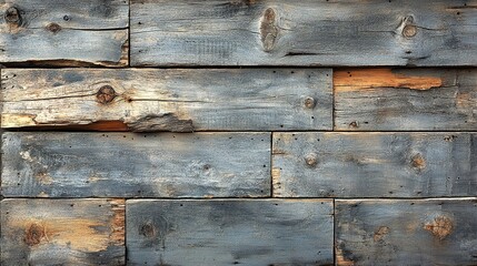 Aged wood plank wall.  Rustic, weathered, horizontal panels