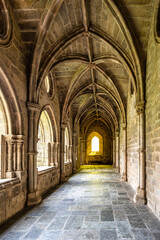 Cloister of the Evora Cathedral, the largest cathedral in Portugal.
