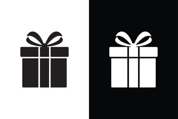Gift box icon vector on White Background ,Vector Art Illustration on white background.