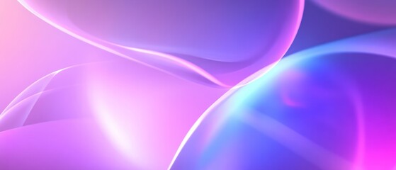 Abstract Purple and Blue Swirls: A Serene Digital Art