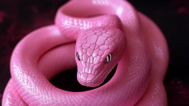 Pink Snake Animation