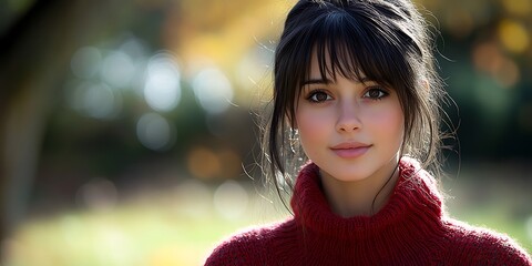 Young Woman Outdoors Portrait