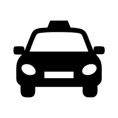 Taxi cab vector illustration for transportation services and urban mobility design projects online