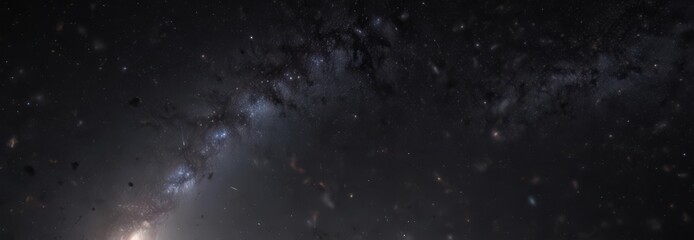 Obraz premium Twinkling stars scattered across a vast, dark galaxy , dark, background