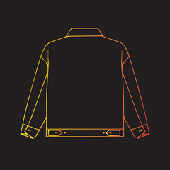 Jacket Hoodie Trench pullover jacket design in vector art
