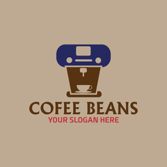 coffee shop and coffee beans store logo