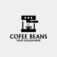 coffee shop and coffee beans store logo