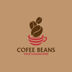 coffee shop and coffee beans store logo