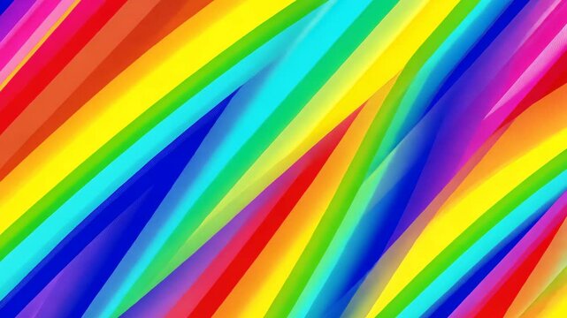 bright rainbow diagonal stripes, seamless background, high saturation, bold colors, playful vibe, cheerful atmosphere, energetic feel